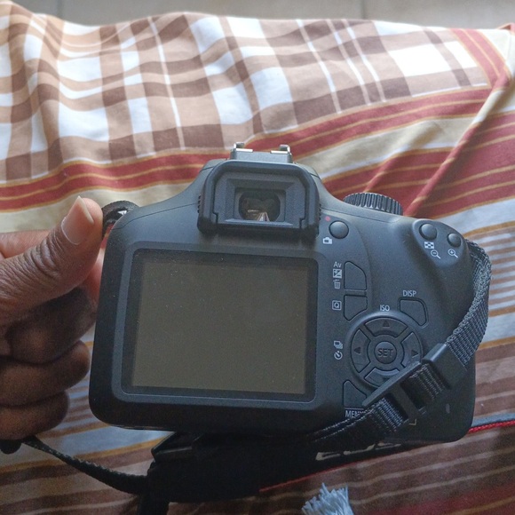 Canon Black Digital Camera with LCD Display and Textured Grip